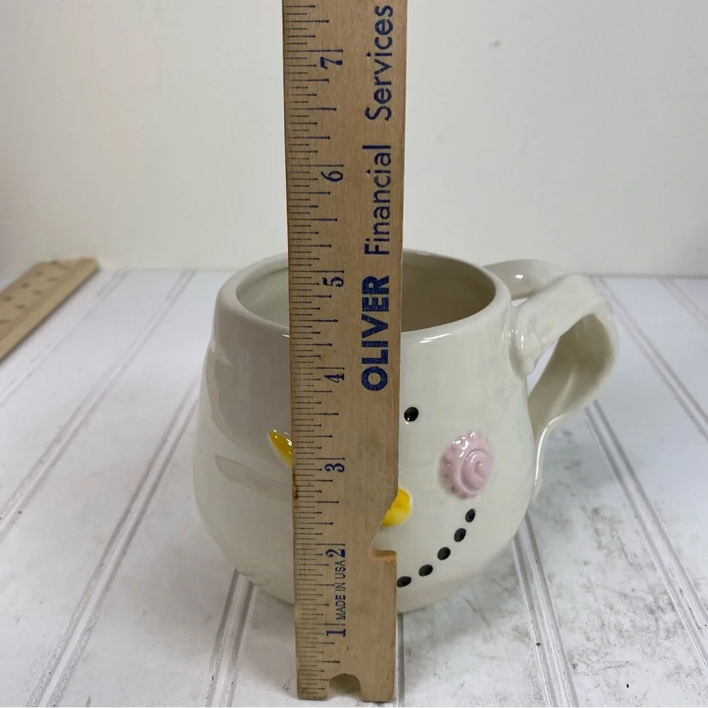 Pier 1 Imports Snowman face coffee mug